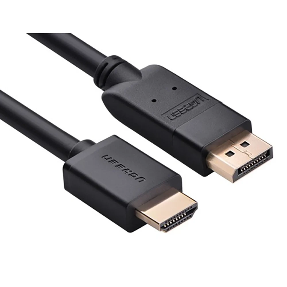 Ảnh tin Cáp chuyển Ugreen 10202 DisplayPort 1.2 to HDMI 2m | 4K@30Hz, Một chiều DP sang HDMI, Đen