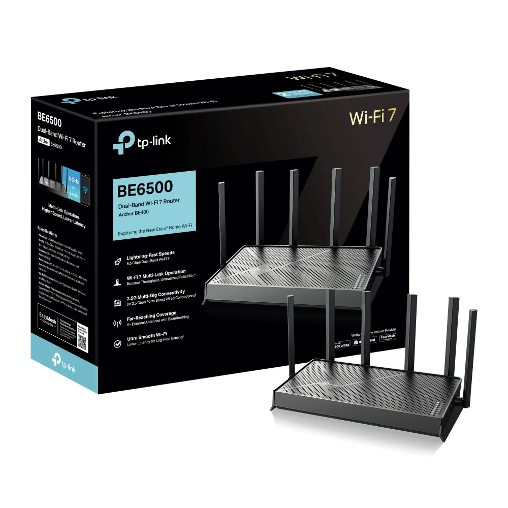 Ảnh tin Router WiFi 7 TP-Link Archer BE4000 BE6500 | Dual-Band, 2.5Gbps WAN & LAN, EasyMesh, USB 3.0