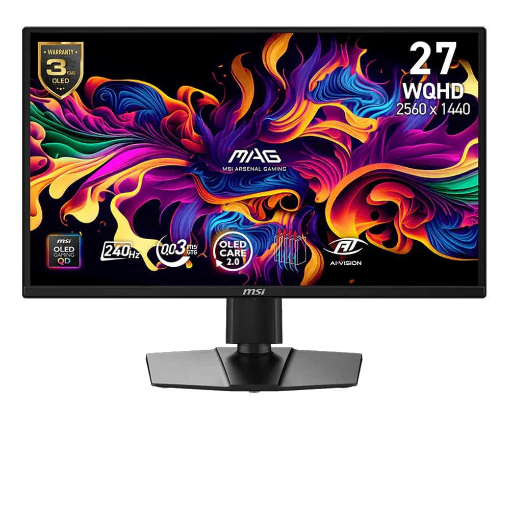Ảnh tin Màn hình Gaming 2K MSI MAG 272QP QD-OLED X24 | 27 inch, WQHD, QD-OLED, 240Hz, 0.03ms