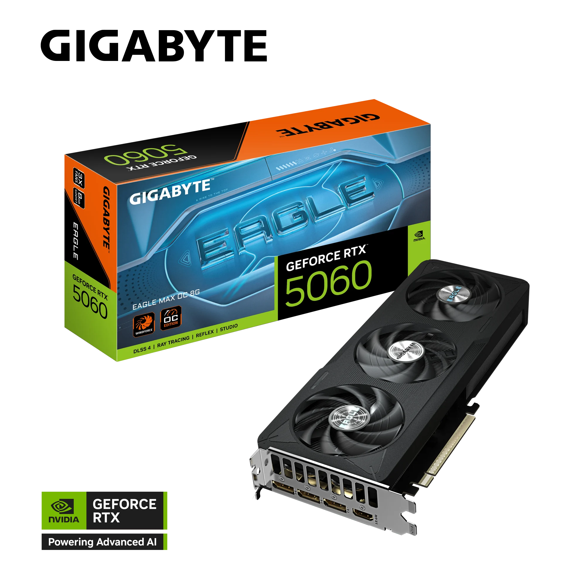 Ảnh tin Card màn hình Gigabyte GeForce RTX 5060 EAGLE MAX OC 8G (GV-N5060EAGLEMAX OC-8GD) | 8GB GDDR7…