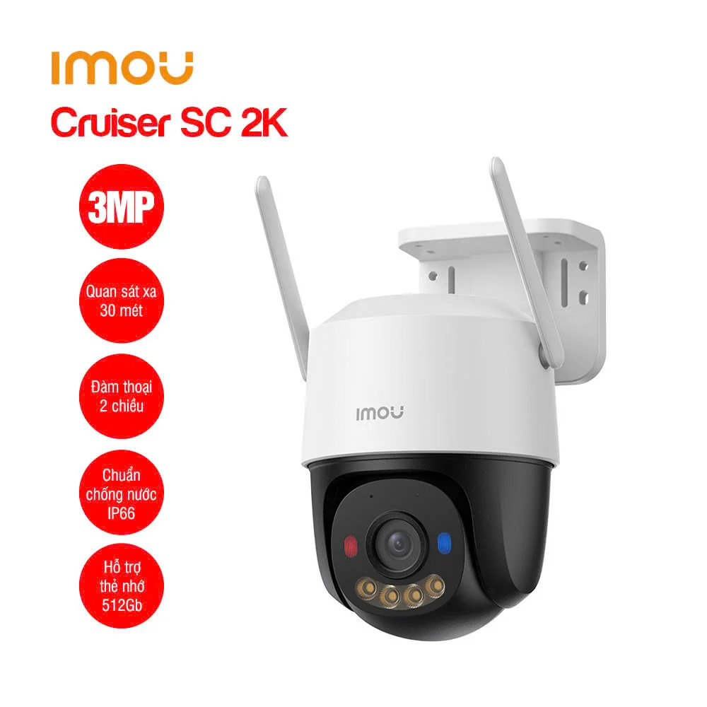 Ảnh tin Camera Wifi iMOU Cruiser SC 2K 3MP (IPC-K7FP-3H0WE), quay quét 360 độ