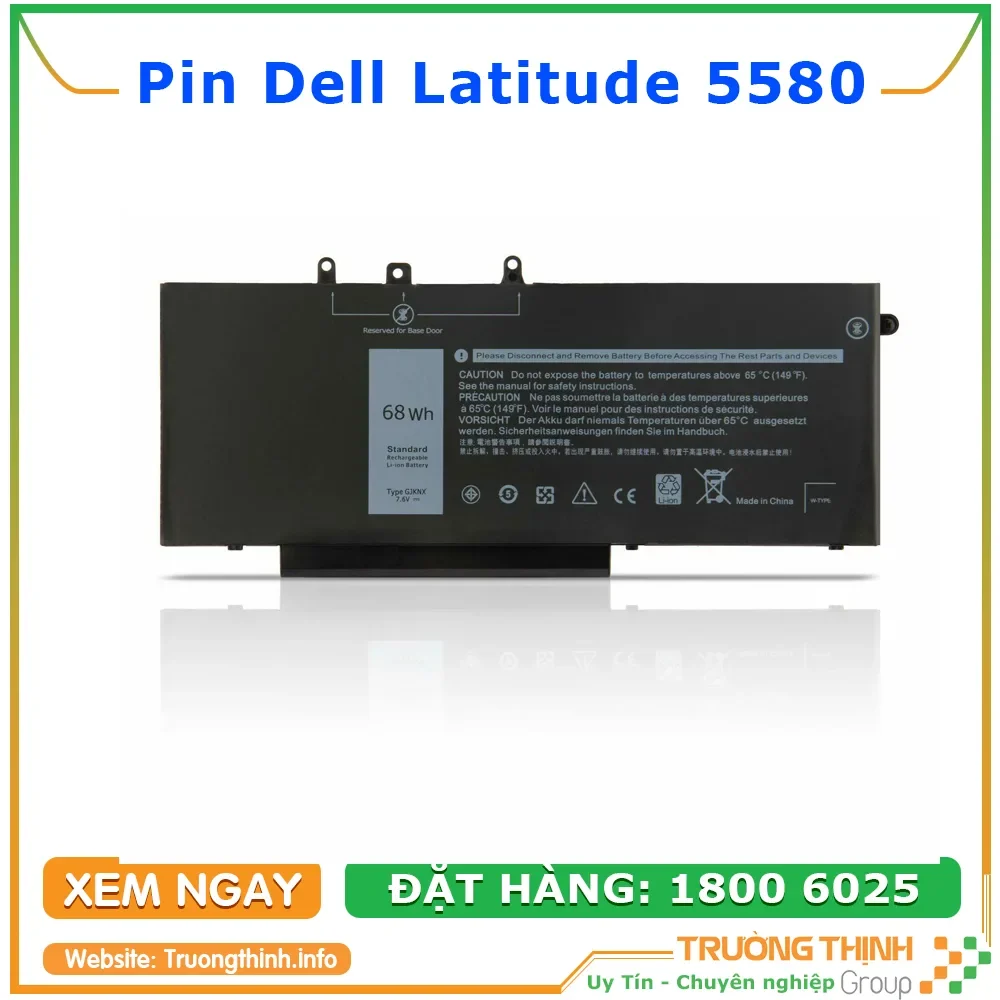 Ảnh tin Pin Laptop Dell Latitude 5580