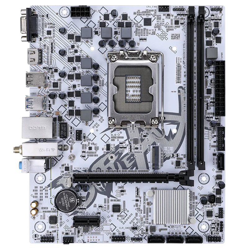 Ảnh tin Mainboard Colorful BATTLE-AX H610M-E Wifi V21 White DDR4 | Intel H610, mATX, 2 khe DDR4