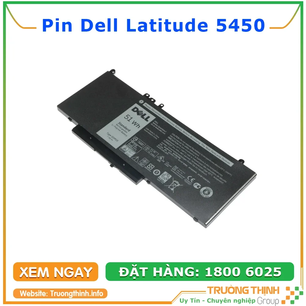 Ảnh tin Pin Laptop Dell Latitude 5450