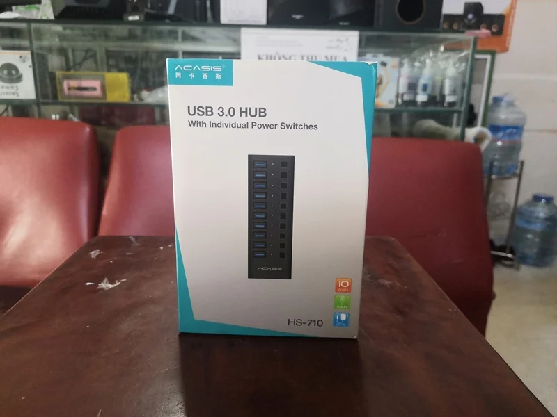 Ảnh tin BỘ HUB CHIA 10 CỔNG USB 3.0 ACASIS HS-710 VỎ HỢP KIM NHÔM