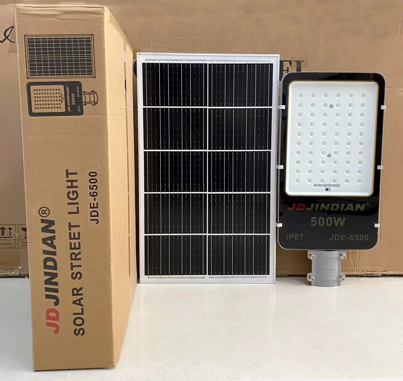 Ảnh tin Đèn năng lượng mặt trời JDE-6500 (500W)