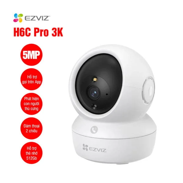 Ảnh tin Camera WiFi quay quét EZVIZ H6C Pro 3K 5MP