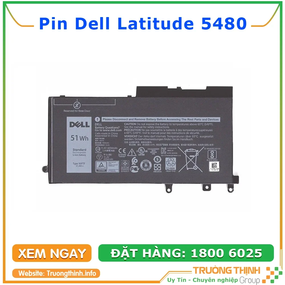 Ảnh tin Pin Laptop Dell Latitude 5480