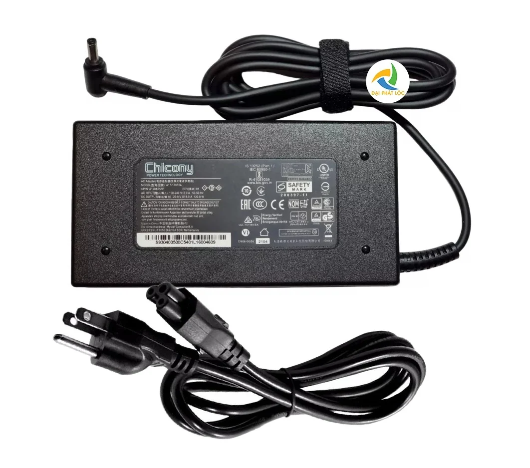 Ảnh tin Sạc Laptop MSI 20V-6A 120W Đầu Nhỏ - Có Kim
