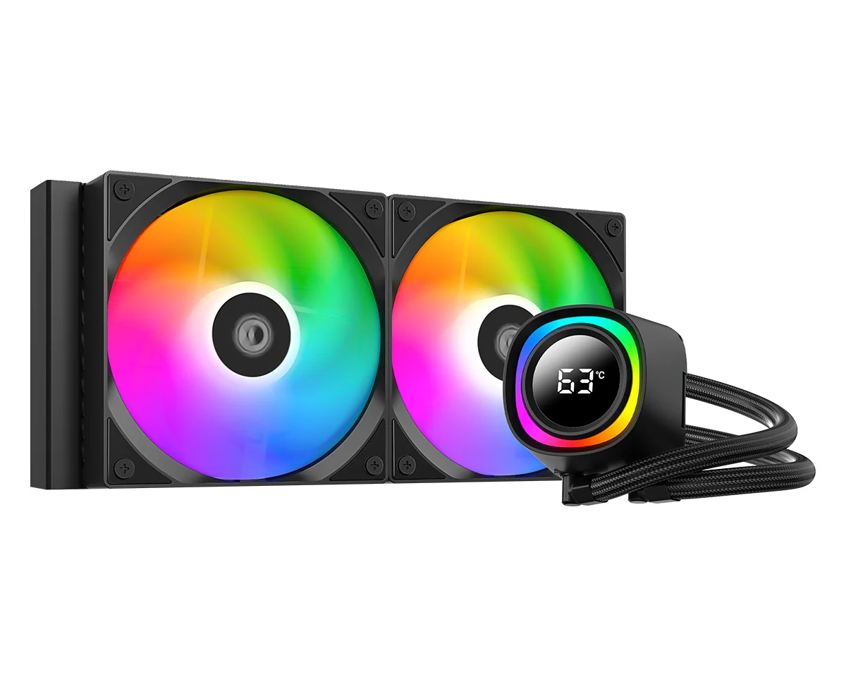 Ảnh tin Tản nhiệt nước ID-COOLING FX240 TD ARGB Digital | LCD Digital, ARGB, 240mm, Đen