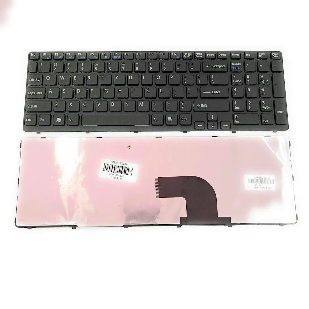 Ảnh tin Bàn phím laptop Sony Vaio SVE15, SVE151, SVE15118F, SVE15126CV, SVE15129CVB (ĐEN, CÓ KHUNG)