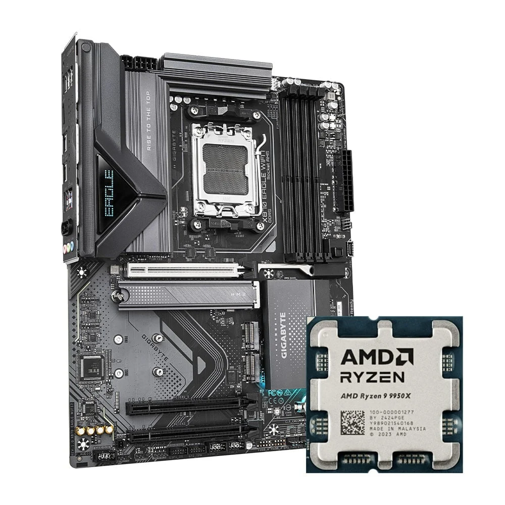 Ảnh tin COMBO AMD Ryzen 9 9950X - GIGABYTE X870 EAGLE WIFI 7