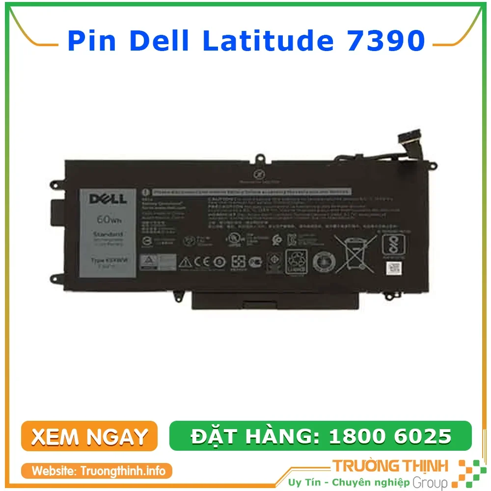 Ảnh tin Pin Laptop Dell Latitude 7390