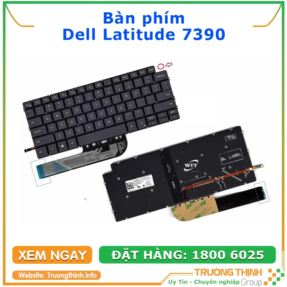Ảnh tin Bàn Phím Laptop Dell Latitude 7390