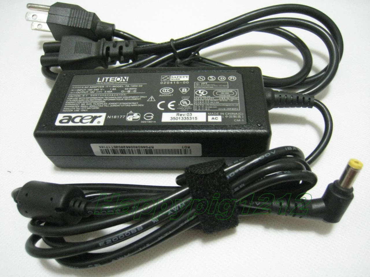 Ảnh tin Sạc laptop Acer – eMachines 19V-3.42A – ZIN