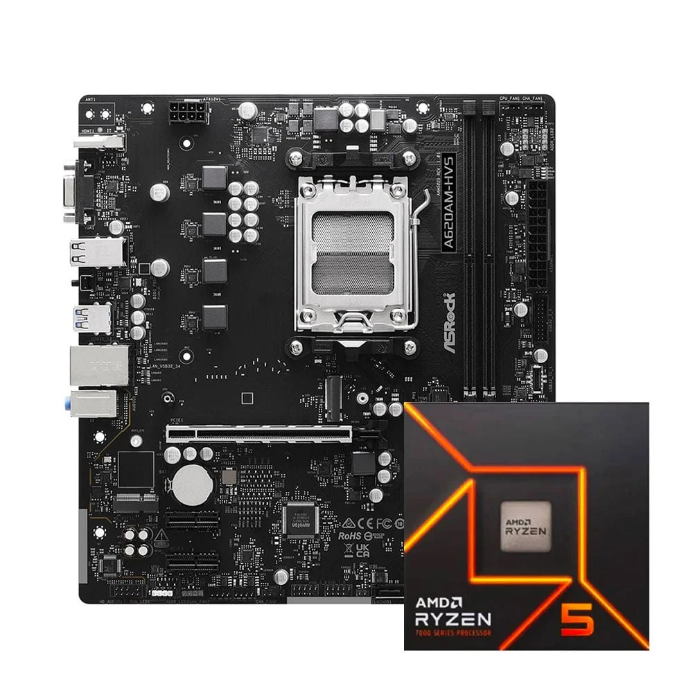 Ảnh tin COMBO AMD Ryzen 5 8500G - ASRock A620AM - HVS
