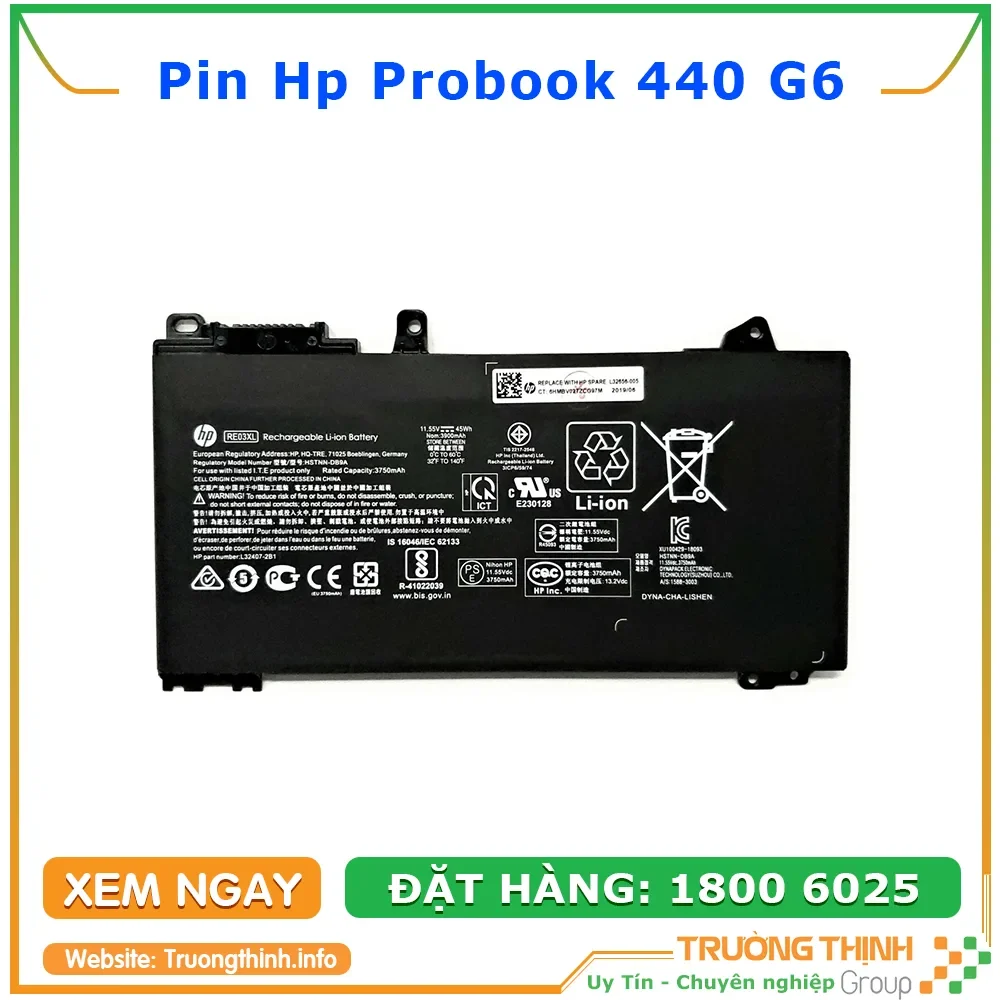 Ảnh tin Pin Laptop Hp Probook 440 G6