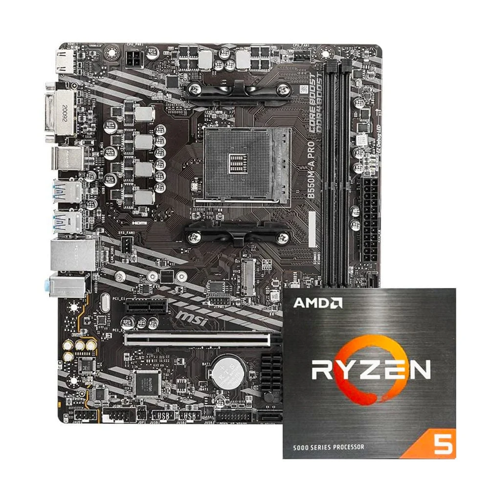 Ảnh tin COMBO AMD Ryzen 5 5500 - MSI B550M-A PRO
