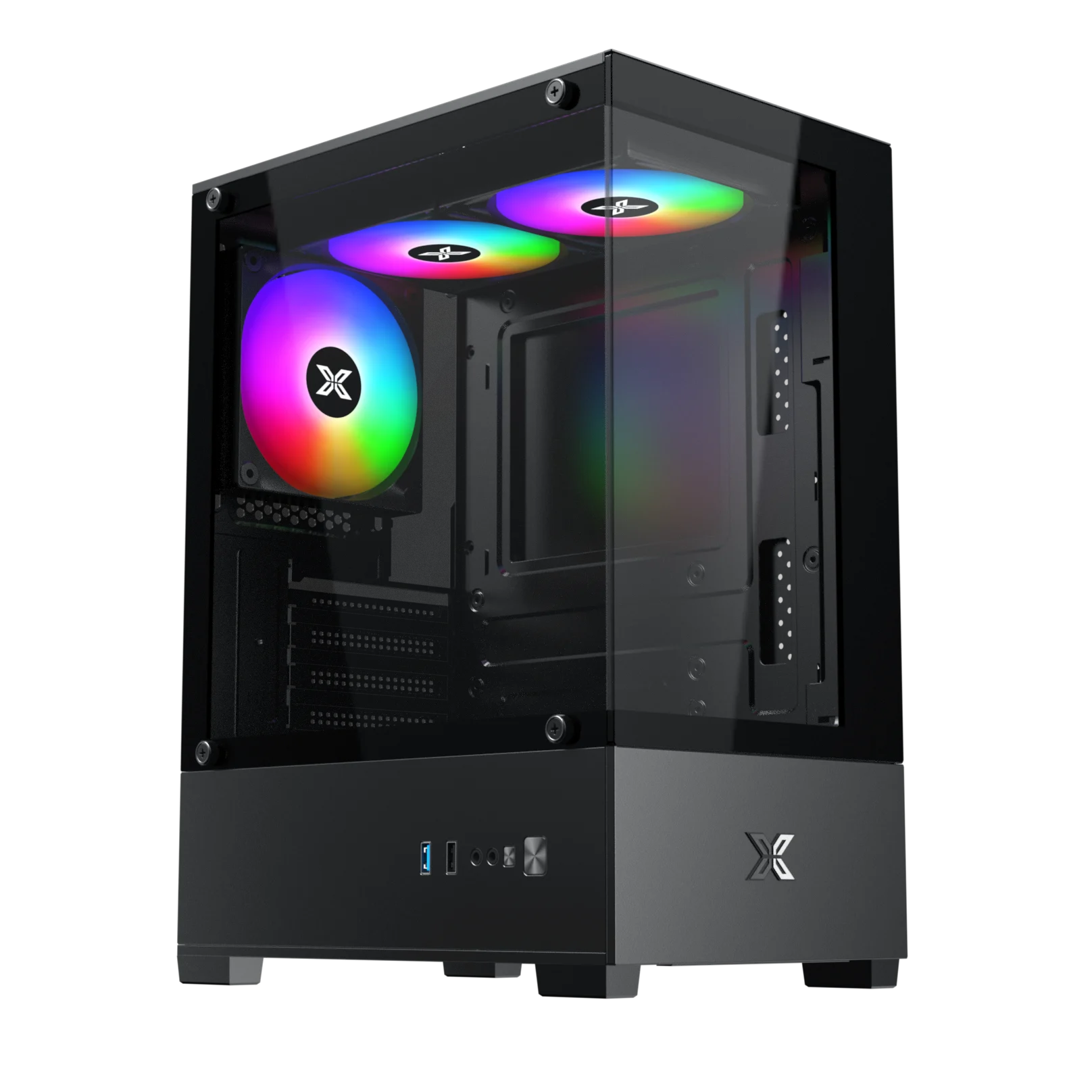 Ảnh tin Thùng máy Xigmatek View III 3F | M-ATX/Mini-ITX, 2 Mặt Kính Cường Lực, Đen