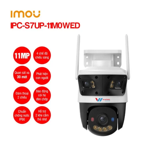 Ảnh tin Camera Wifi IMOU Cruiser Triple 11MP IPC-S7UP-11M0WED [3 ống kính, ngoài trời]