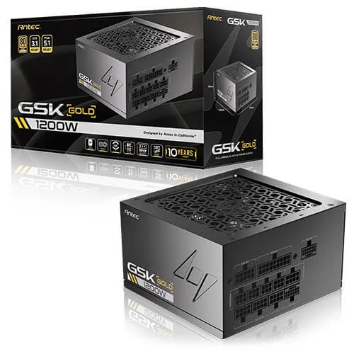 Ảnh tin Nguồn máy tính Antec GSK 1200 ATX3.1 1200W 80 Plus Gold | Full Range, Full Modular, PCIe 5.1, ATX