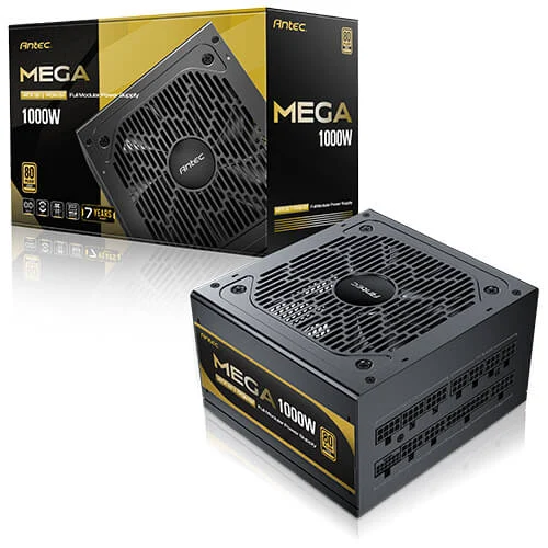Ảnh tin Nguồn máy tính Antec MEGA 1000 Gold 1000W | 80 Plus Gold, ATX 3.1, PCIe 5.1, Full Modular, Đen