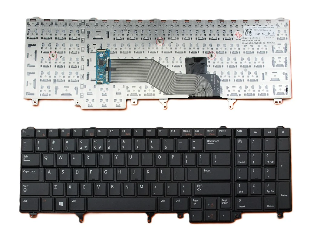 Ảnh tin Bàn phím laptop Dell Precision M2800, M4600, M4700, M4800, M6600, M6700, M6800, Latitude E6520…