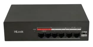 Ảnh tin SWITCH POE 4 PORT Hilook DS-3E0106MP-35 4 × 10/100 Mbps PoE RJ45 port and 2 × 10/100 Mbps RJ45 port