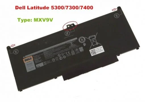 Ảnh tin Pin laptop Dell Latitude 5300 7300 7400, MXV9V (ZIN) – 4 CELL