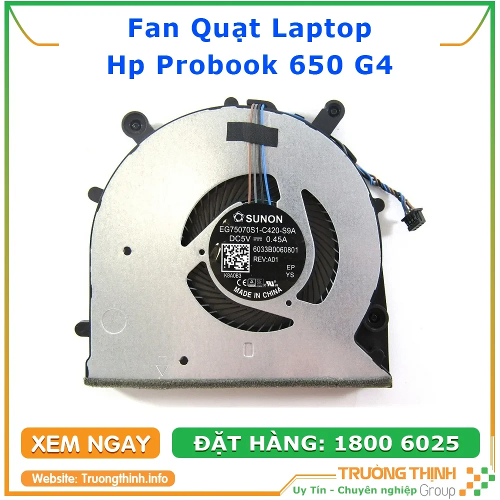Ảnh tin Quạt Laptop Hp Probook 650 G4