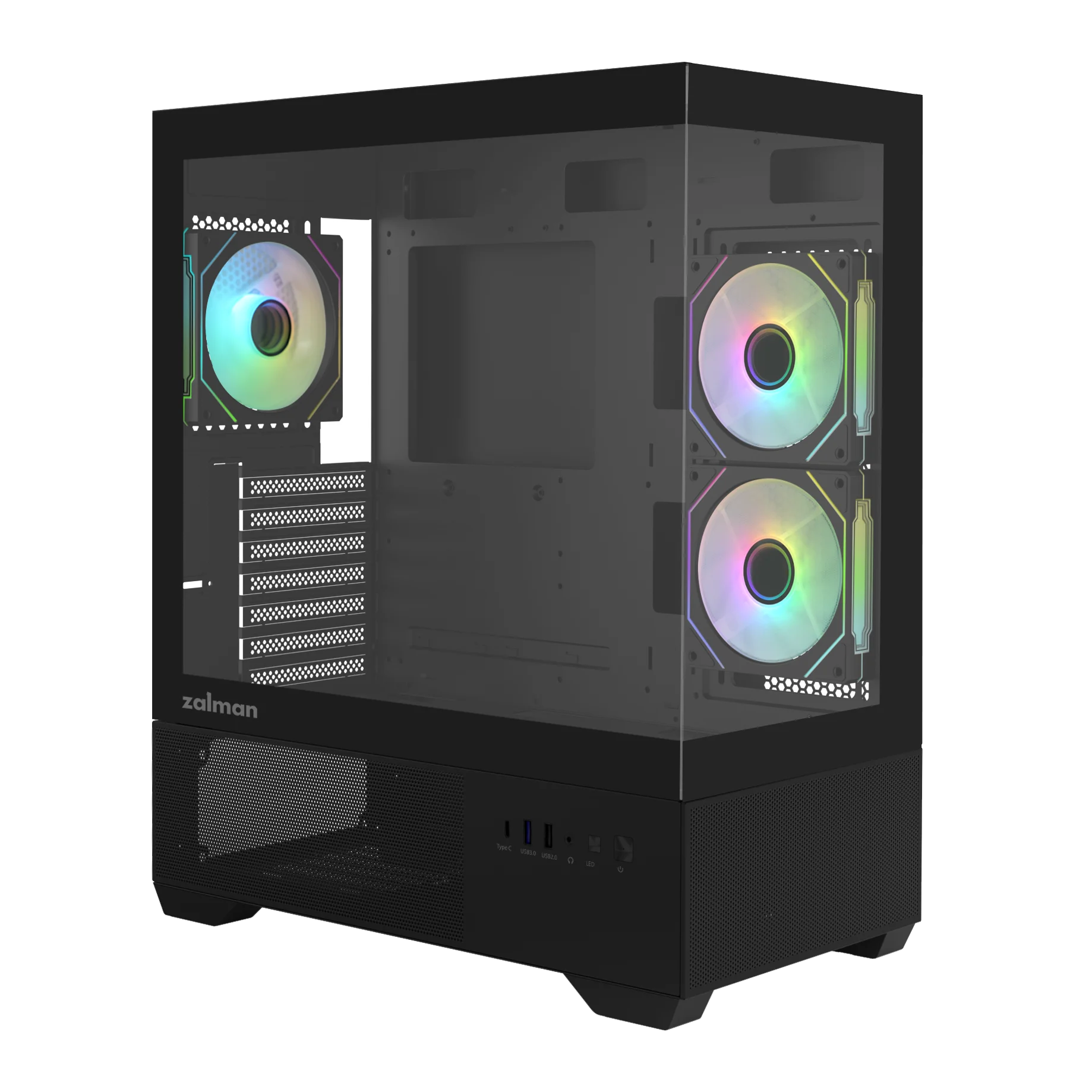 Ảnh tin Thùng máy Zalman Chronix V2 (Kèm sẵn 3 Fan) | ATX, Đen