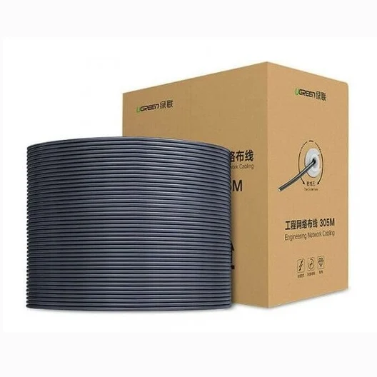 Ảnh tin Cáp mạng Ugreen CAT5E U/UTP (60547) | Cuộn 305m, 8P8C, 24AWG, 350MHz, Xám