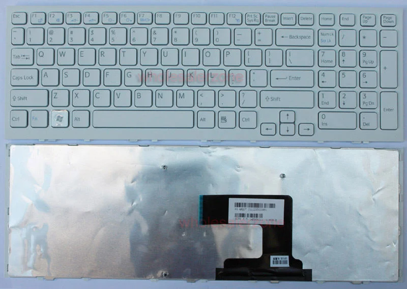 Ảnh tin Bàn phím laptop Sony Vaio VPCEL, VPC-EL, VPCEH (EL – TRẮNG, GẮN MÁY NHẬT, 3 LỖ ỐC)
