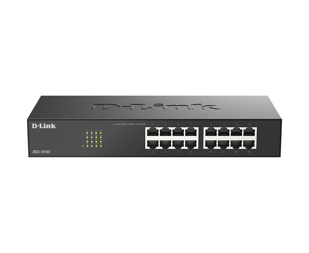 Ảnh tin Switch Dlink 16-Port Gigabit Unmanaged Switch DGS-1016C