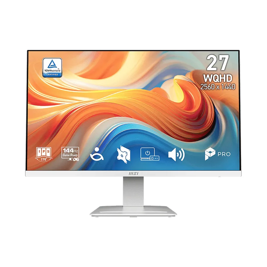 Ảnh tin Màn Hình MSI PRO MP273QW E14 (27/QHD/144Hz/2K/1ms) WHITE