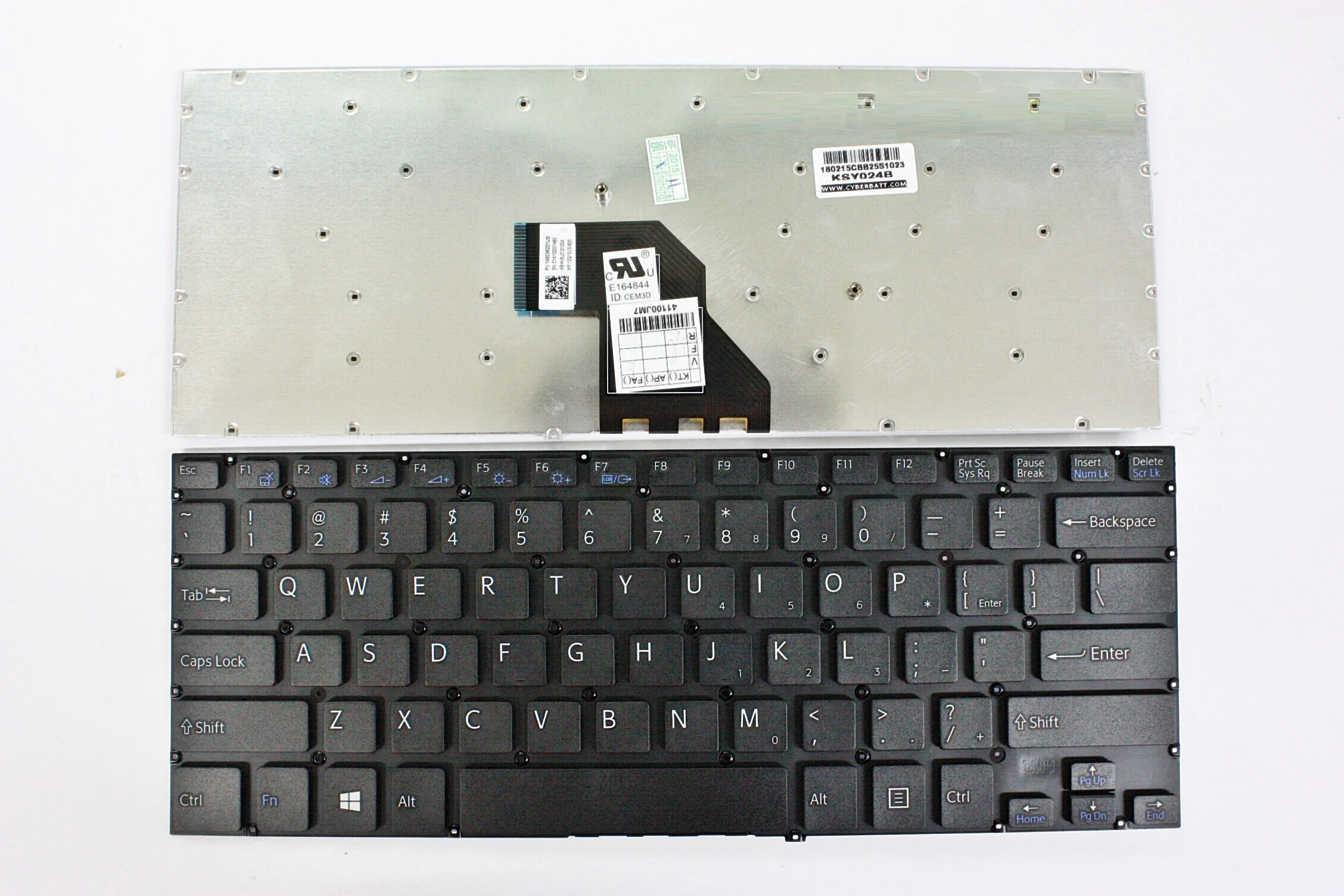 Ảnh tin Bàn phím laptop Sony Vaio SVF142, SVF143, SVF14E (Đen, cáp cong trái)