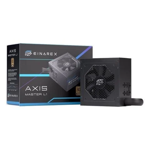 Ảnh tin Nguồn máy tính EINAREX Axis Master L1 650W 80 Plus Bronze | Semi Modular, Full Range, Đen