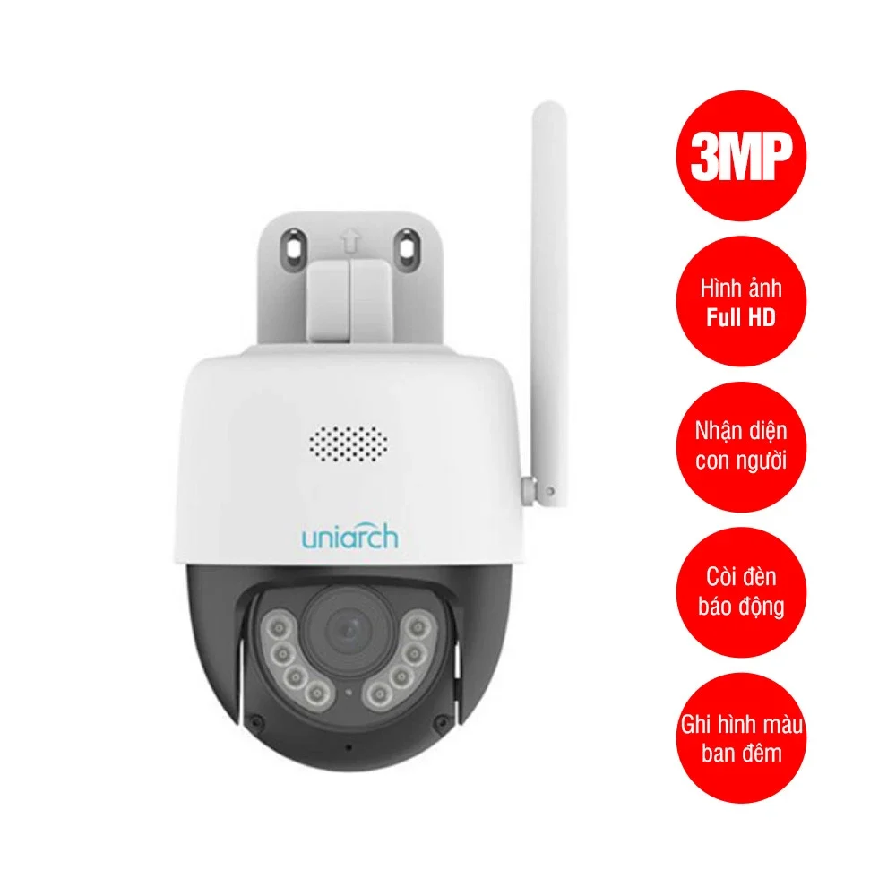Ảnh tin Camera Wifi PTZ UNV UNIARCH UHO-P1A-M3F4D 3MP Ngoài Trời