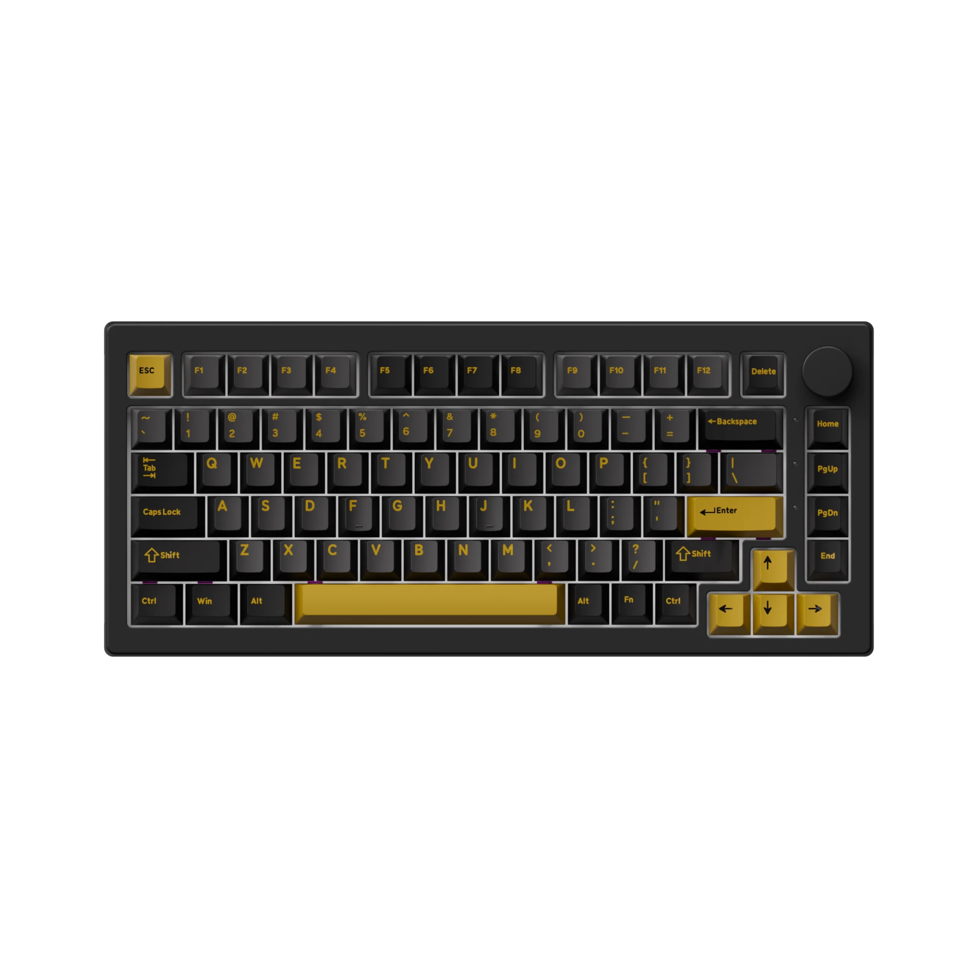 Ảnh tin Bàn phím cơ gaming AKKO 5075 V3 Black Gold | Không dây, 75%, Akko V3 Piano Switch