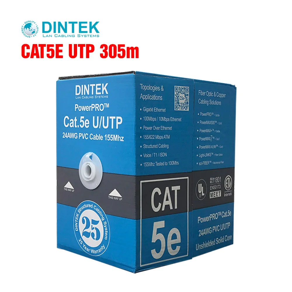 Ảnh tin Cáp mạng Dintek CAT.5E UTP 305m (1101-03029)