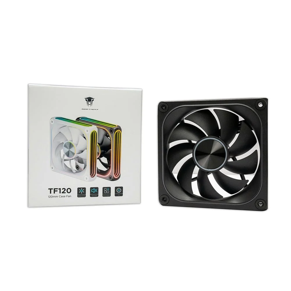Ảnh tin Quạt tản nhiệt PC Leopard TF120 ARGB (Sync Main) | 120mm, HDB, Gió thuận, Đen