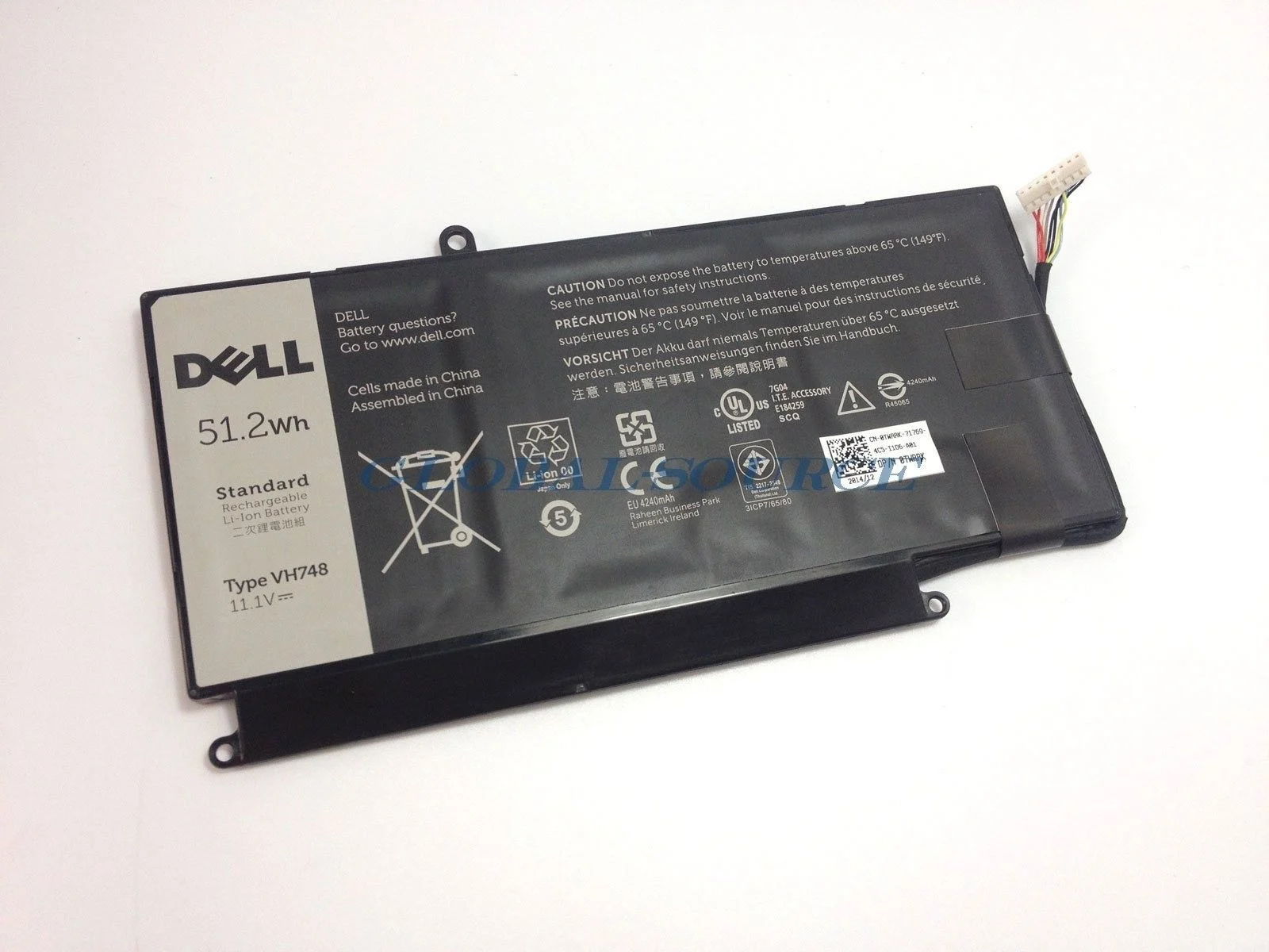 Ảnh tin Pin laptop Dell Vostro 14 5460 5470 5480 5560 Inspiron 14zD VH748 (3 cell 51 Wh)