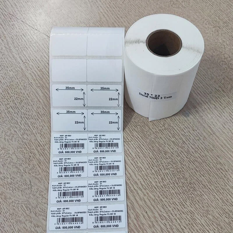 Ảnh tin GIẤY IN MÃ VẠCH 2 TEM 35x22MM