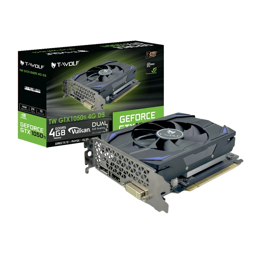 Ảnh tin Card màn hình (NVIDIA) T-Wolf GeForce GTX 1050 Ti V2 (Pnb 686871045) | 4GB GDDR5, 768 CUDA