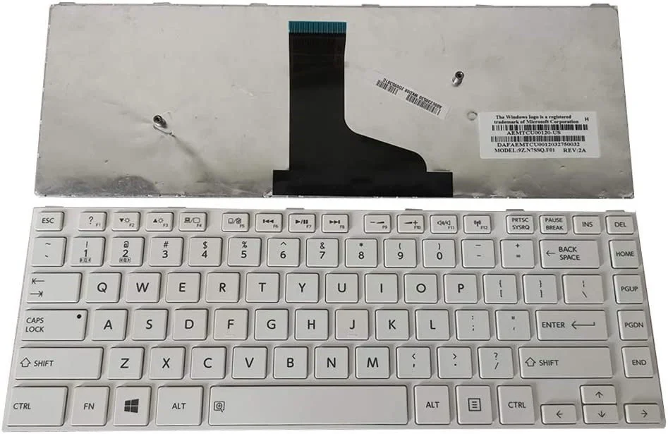 Ảnh tin Bàn phím laptop Toshiba Satellite L40-A, C40-A, S40T-A (TRẮNG)