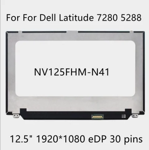 Ảnh tin Màn hình LCD laptop 12.5 slim 30pin full viền FHD cho Dell 7280 7290