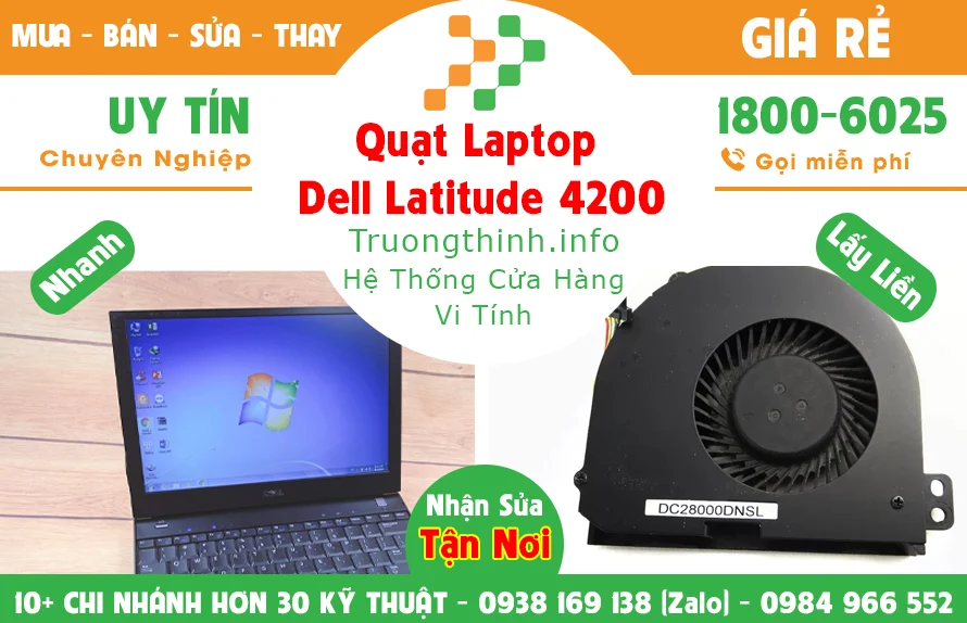 Ảnh tin Quạt Laptop Dell Latitude 4200