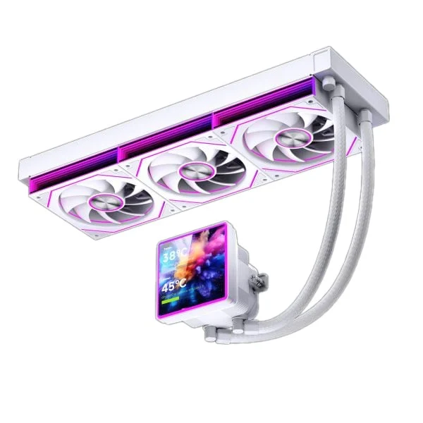 Ảnh tin Tản nhiệt nước Leopard Pro Flow 360 SE ARGB LCD | 360mm, ARGB, LCD, Trắng