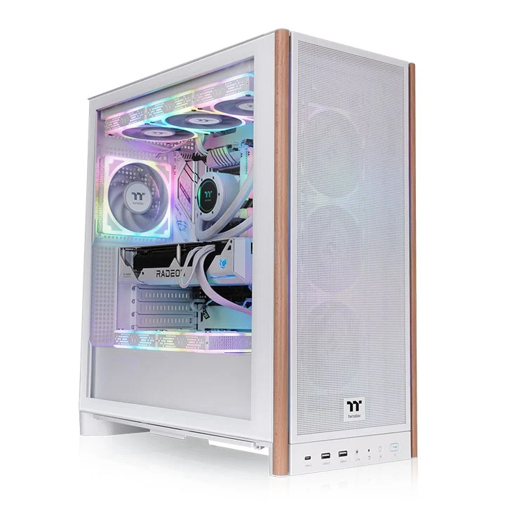 Ảnh tin Thùng máy Thermaltake S370 WS Mid Tower (CA-11J-00M6WN-00) | Mid Tower, Sẵn 4 Fan không Led, Trắng
