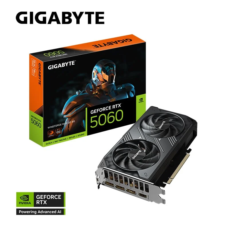 Ảnh tin Card màn hình NVIDIA GeForce RTX 5060 Gigabyte WINDFORCE MAX OC 8G (GV-N5060WF2MAX OC-8GD) | 8GB…